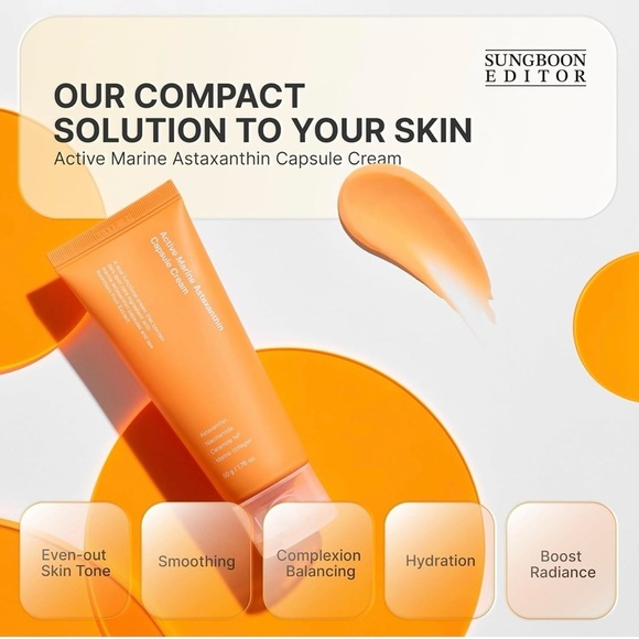 Sungboon Editor Active Marine Astaxanthin Capsule Cream 1.76oz - Picture 2 of 5